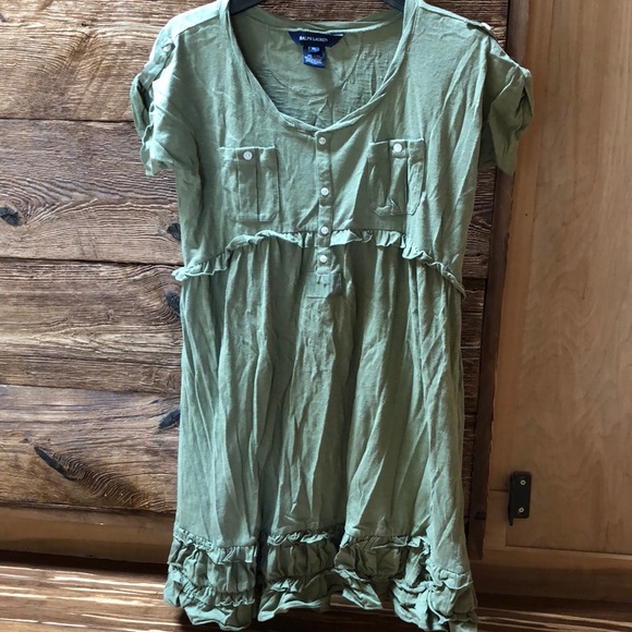 Ralph Lauren Cargo khaki green dress - Picture 1 of 8